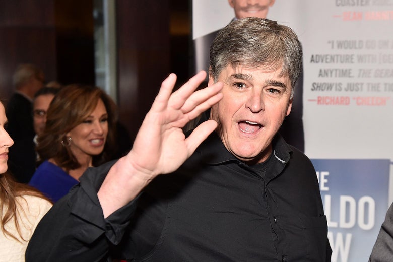 Sean Hannity waving.